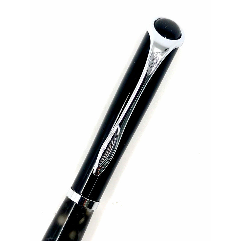 Vintage Quill Pen Gloss Black Wide CT with Mosaic Ballpoint Pen – Istiklal  Library