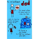 UK Greetings Father's Day Greeting Card 23x15 cm with Envelope