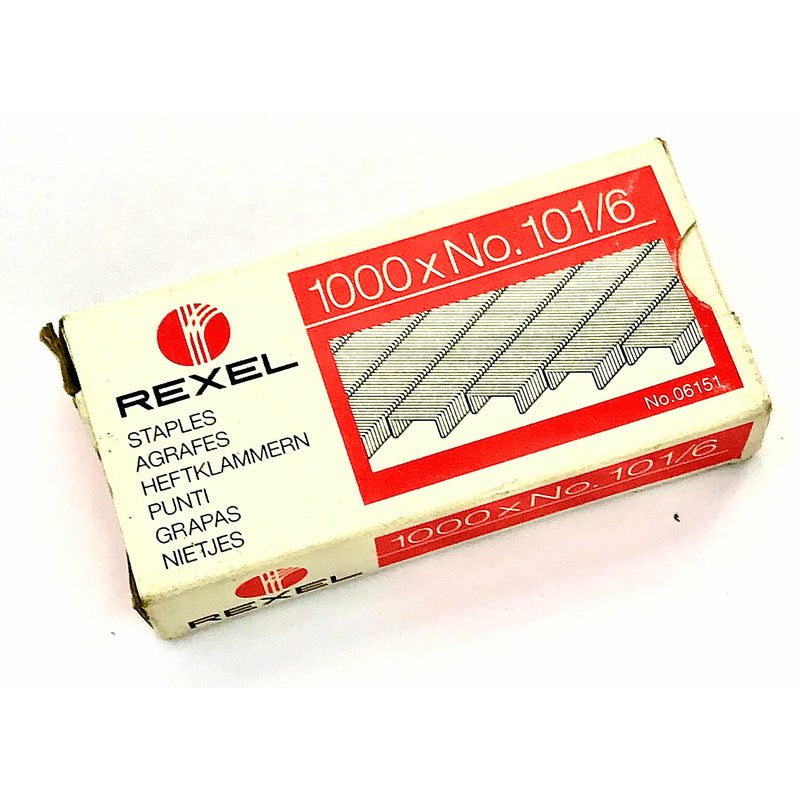 Vintage Rexel Staples 1000 x  No. 101/6