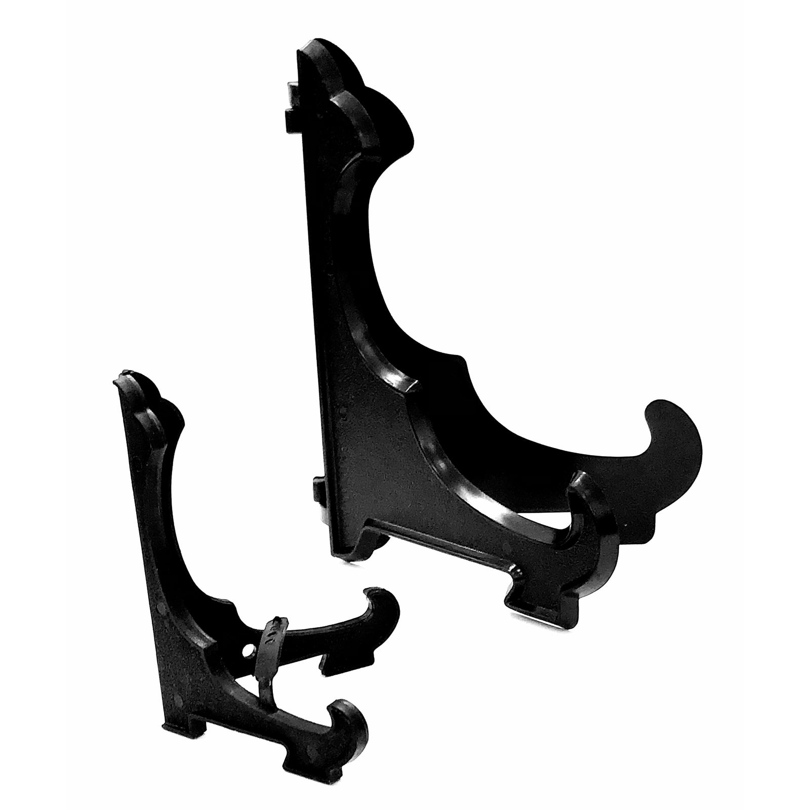 Plate & Frame Black Plastic Stand