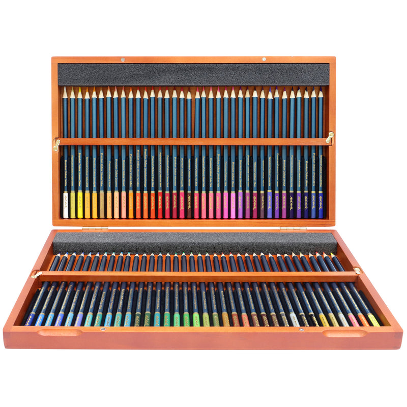 Mont Marte 72 Premium Colour Pencil Set in Wooden Box