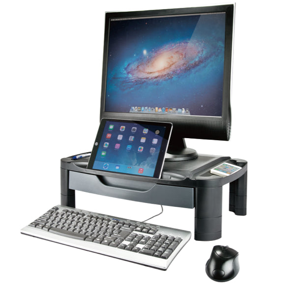 Aidata Professional Monitor Riser Stand with Drawer 50x35x18 cm