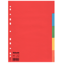 Esselte 5 Color Card Dividers