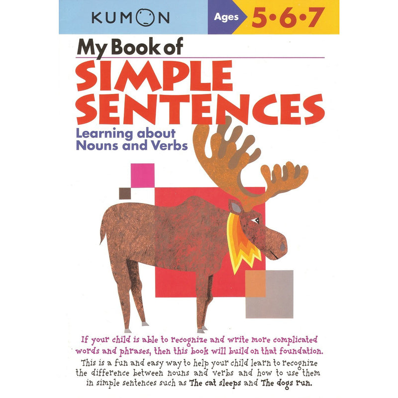 Kumon My Book of Simple Sentences (Ages 5-6-7)