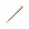 طقم أقلام باركر اي ام بريميوم أبيض رمادي مذهب رولر + جاف