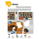 كتاب تعليمي للأطفال مع ملصقات كومون المفردات حول المدينة العمر ٢+ سنوات باللغة الإنجليزية
