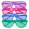Unique Party Favors Neon Shutter Shades - Pack of 4