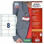 Zweckform Clip Badge Holder & Printable 60x90mm Inserts Conference Kit - 25 Badge