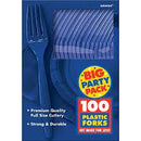 Amscan Big Party Cutlery Pack Royal Blue - Pack of 100