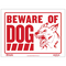 Bazic Beware of Dog Info Signboard 23x30.5 cm