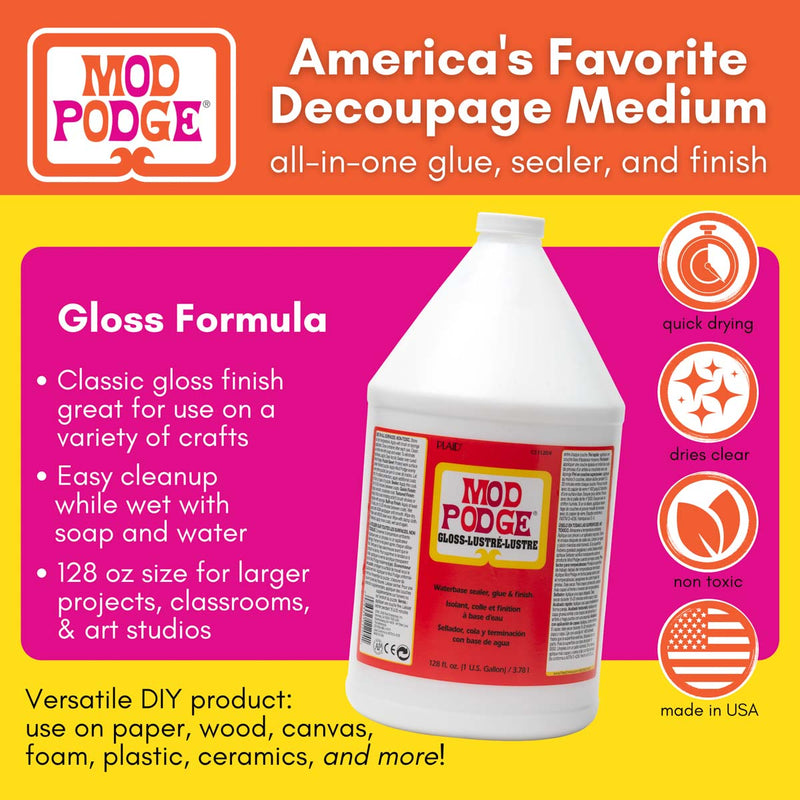 Plaid Mod Podge Water-Based Glue, Sealer & Finish 3.78 Litre - Gloss