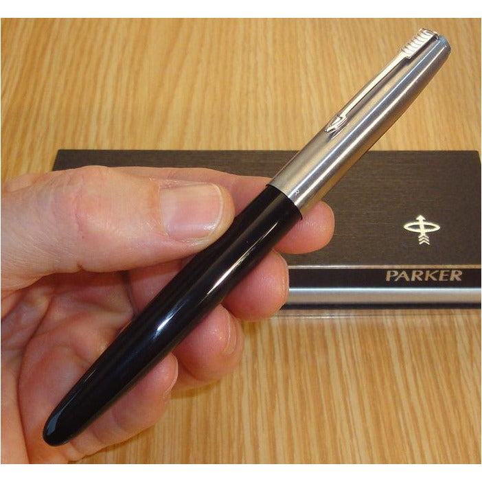 قلم حبر ريشة سائل باركر ٢١ أسود كروم