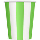 Unique Party Stripe 355ml Cups - Pack of 6