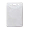 Bindermax Vertical PVC Vinyl Soft Badge Holder 117 x 77 mm - Clear