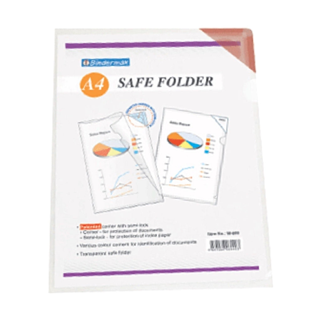 Bindermax Bindermax Clear L-Shape Safe Folder with Corner Flap A4 – Istiklal Library