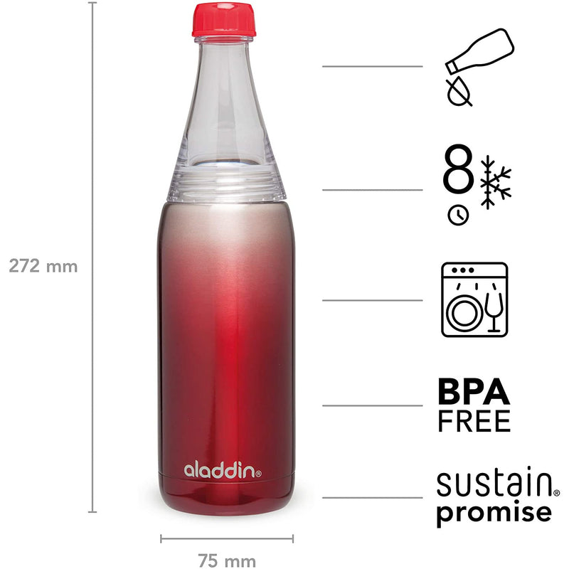 Aladdin Aveo Leak-Proof Drinks Bottle, 600ml, Clear