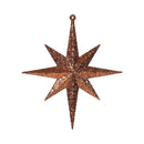 Vickerman Copper Glitter Bethlehem Star Christmas Tree Ornament - 4 Piece / 2 Colors