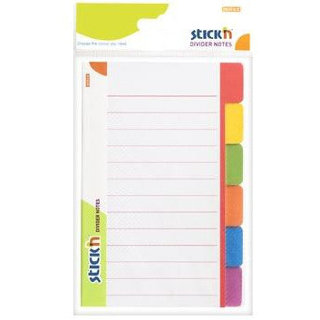 Hopax Stick'n Lined Divider Notes 148 x 97.6 mm - Pack of 60