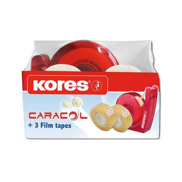 Kores Caracol Tape Dispenser with 3x Tapes