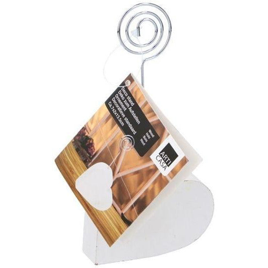 Arti Casa Note & Photo Wood Deco Stand White - Pack of 1