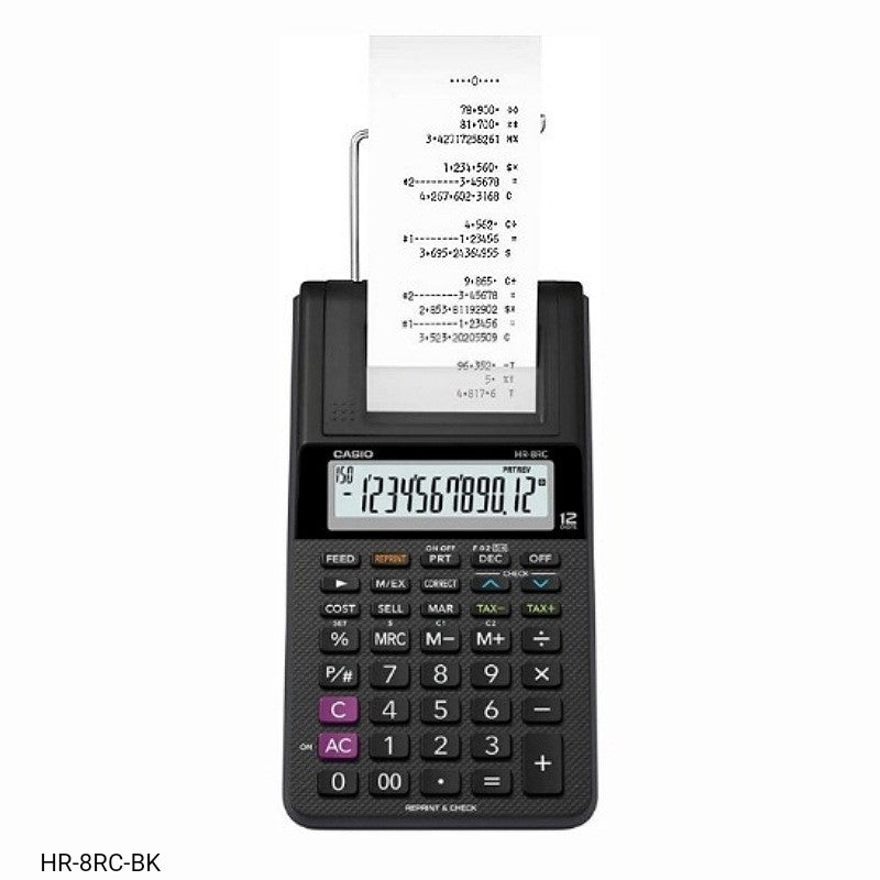 Casio Desk Printing Calculator with Paper Roll -  HR-8RC