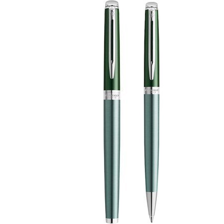 Waterman Hemisphere Chateaux Vert CT Rollerball & Ballpoint Pen Set - French Riviera collection