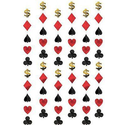 Amscan Casino Playing Cards Theme String Decorations 2.13 m