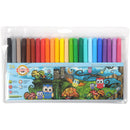 KOH-I-NOOR Fibre Tip Felt Coloring Pens Pack of 24