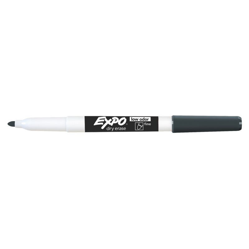 Expo Black Whiteboard Marker - Fine Tip