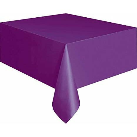 Unique Plastic Table Covers Solid Colors 1.37 X 2.74m - Rectangular