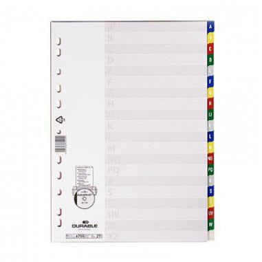 Durable A-Z Dividers