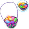 Korea Woven Plastic Easter Basket Round - Pack of 1