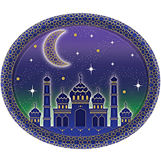Amscan Ramadan Party Platter Decoration - Pack of 8