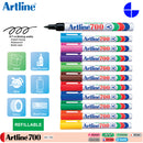 Artline 700 Slim Body with Clip Permanent Marker Set - Pack of 10