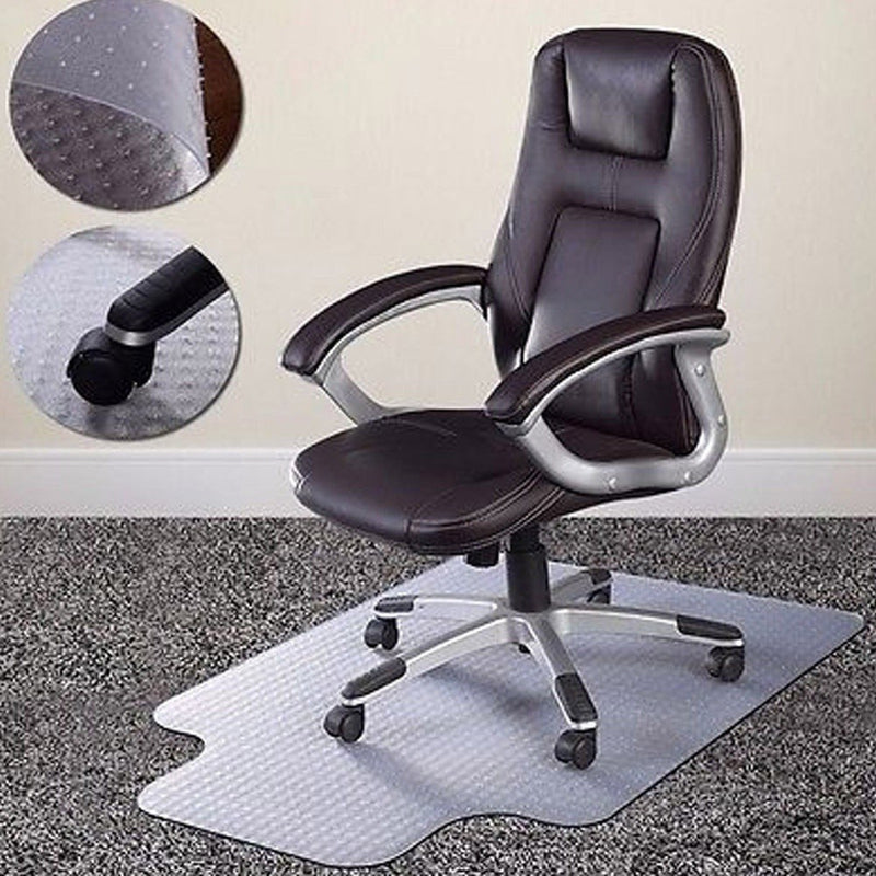 ES Robbins Desk Floor Chair Mat with Lip 134x113cm - Carpet Floors