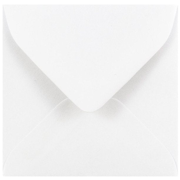 George White Invitation Square Envelopes 185x185 mm - Pack of 10