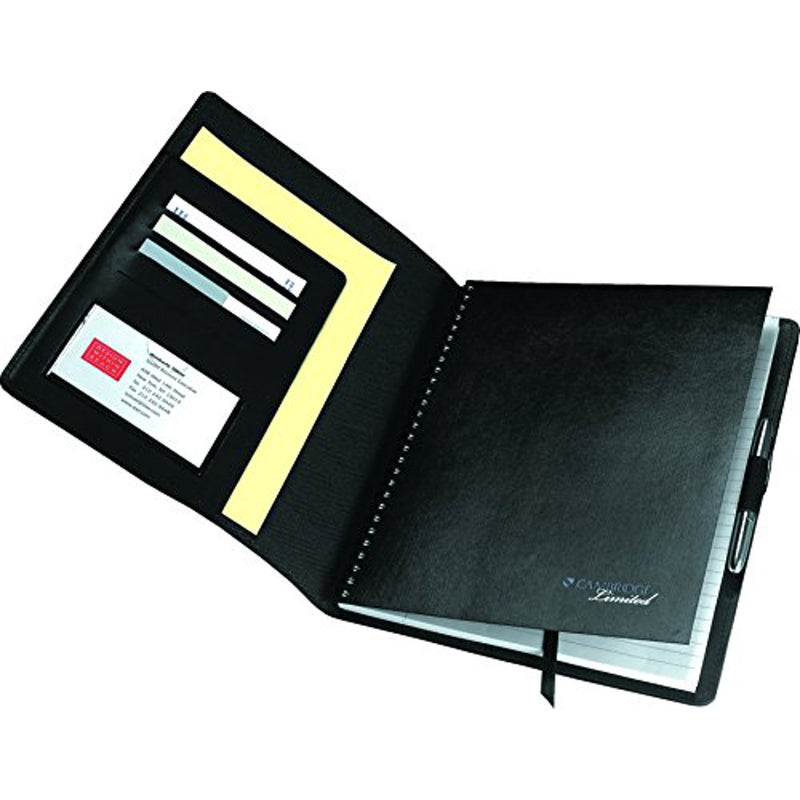 Mead Cambridge Business Notebook with Leather Cover Sleeve - A5