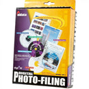 Aidata Digital Photo Filing Kit with Sleeves & Labels