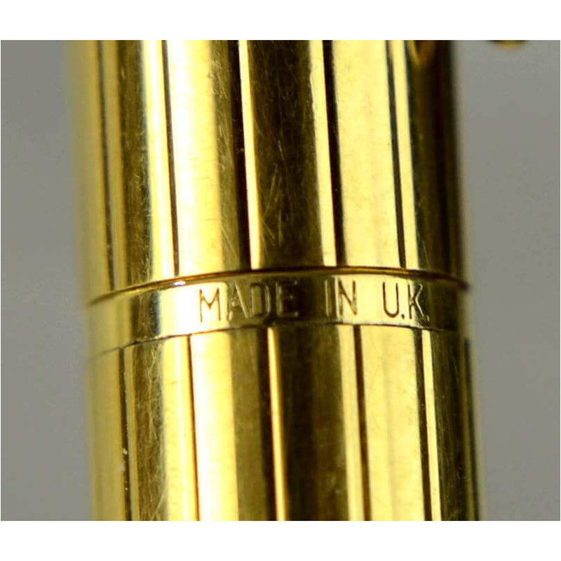 طقم أقلام باركر ريالتو ٨٨ ذهبي مذهب مطلي عيار ٢٣ قيراط ريشة + جاف
