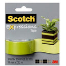 3M Scotch Expressions Washi Tape 19mm x 7.62 m  - Lime Green