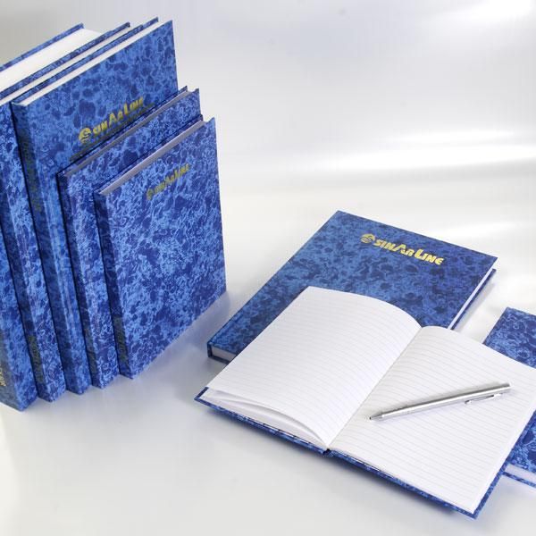 SinarLine Blue Hard Cover Lined 70g Register Book