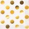 مناديل ورقية طبقتين ملونة منقطة بلمعة صغيرة ٢٥×٢٥ سم سعة ١٦
