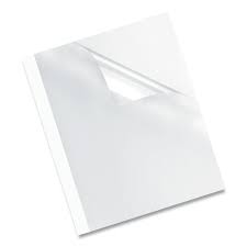 Niceday Binding Covers Transparent Front & White Carton Back - A4