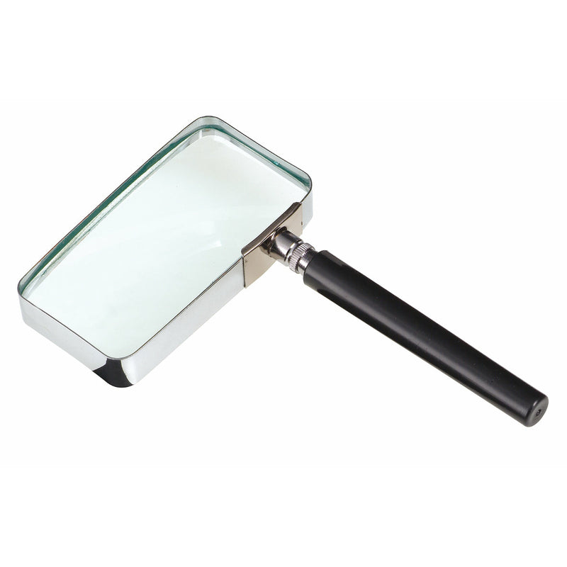 Kutsuwa Japan Rectangular Handheld Glass Magnifier 2X