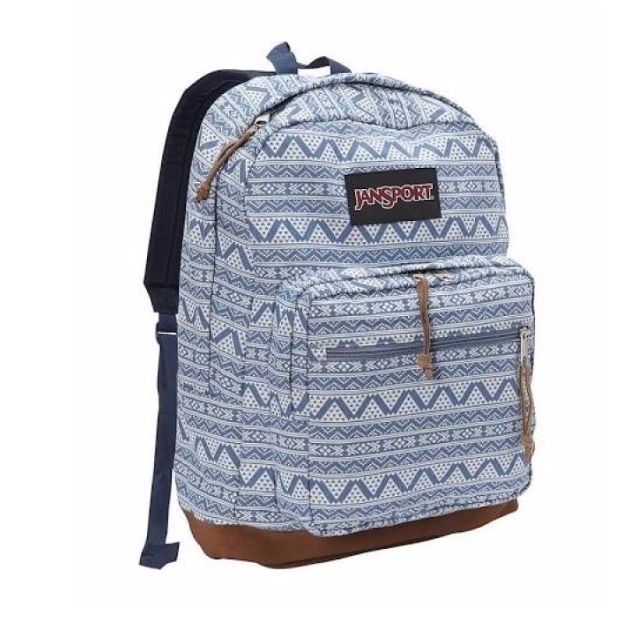 JanSport Backpack Right Pack Expressions Blue Cardigan 31L