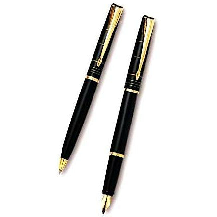 Parker Latitude Silky Black GT Fountain & Ballpoint Pen Set