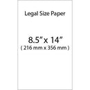 White Legal Size ( 8.5"x14") Copy Paper - 500 Sheets