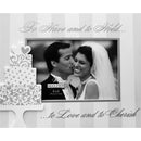 Malden Love & Cherish White Wedding 4x6" Photo Frame