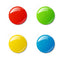 Datazone 40mm Round Magnets Colored - Pack of 4