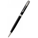 طقم أقلام باركر سونيت أسود مط كروم ريشة + جاف
